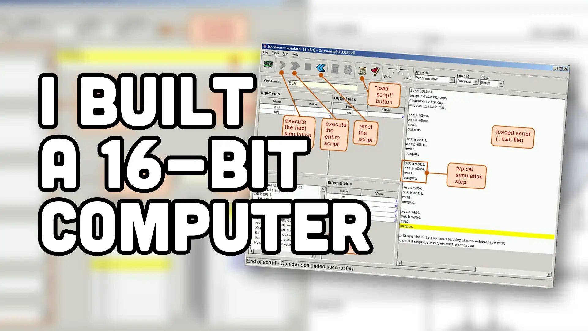 Let's build a 16-bit computer